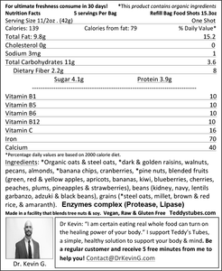 Food Shots- Crunchy Fruit and Nuts- 15oz (426.0 grams) bag